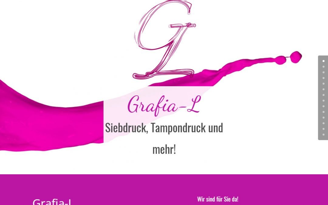 Grafia-L mit neuer Website